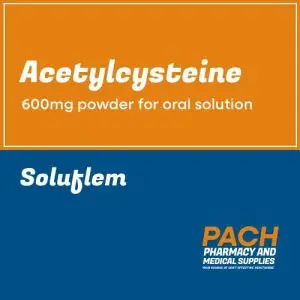 Acetylcysteine (Soluflem) 600mg powder for oral solution