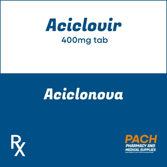 Aciclovir (Aciclonova) 400mg tab