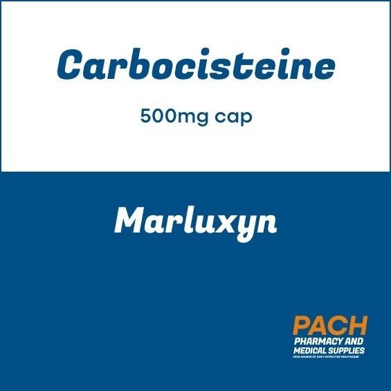 Carbocisteine (Marluxyn) 500mg cap